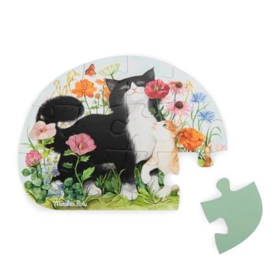 MOULIN ROTY Puzzle zwierzątka 4 w 1 LE JARDIN | Pan Piksel