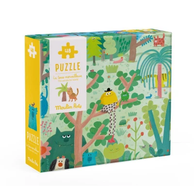 MOULIN ROTY Puzzle KRAINA CZARÓW 48 elementów 48x34cm | Pan Piksel