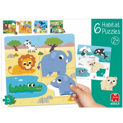GOULA Edukacyjne Puzzle dla dzieci Siedlisko | Pan Piksel