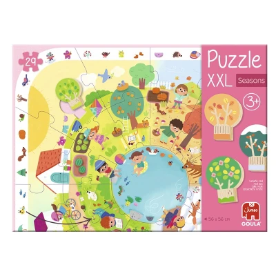 GOULA Puzzle dla dzieci XXL Pory roku | Pan Piksel