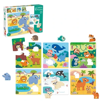 GOULA Edukacyjne Puzzle dla dzieci Siedlisko | Pan Piksel