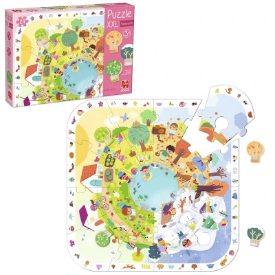GOULA Puzzle dla dzieci XXL Pory roku | Pan Piksel