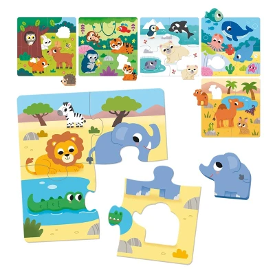 GOULA Edukacyjne Puzzle dla dzieci Siedlisko | Pan Piksel