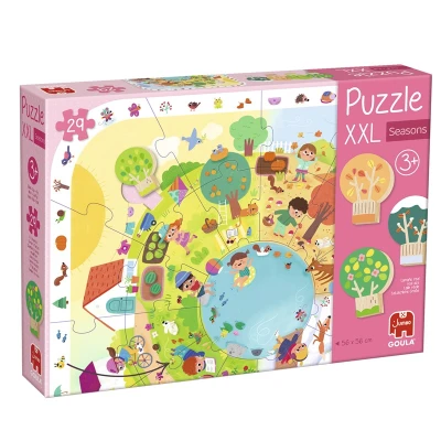 GOULA Puzzle dla dzieci XXL Pory roku | Pan Piksel