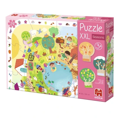 GOULA Puzzle dla dzieci XXL Pory roku | Pan Piksel