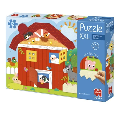 GOULA Puzzle dla dzieci XXL Farma Niespodzianek | Pan Piksel