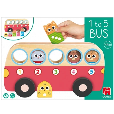 GOULA Sorter dla dzieci Autobus Liczby od 1 do 5 | Pan Piksel