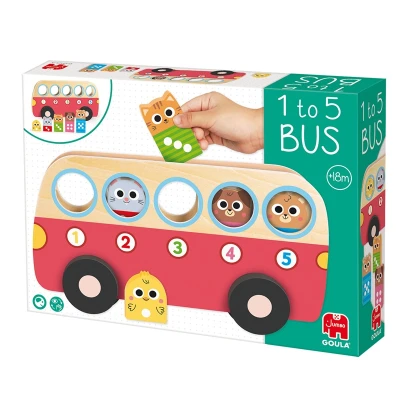 GOULA Sorter dla dzieci Autobus Liczby od 1 do 5 | Pan Piksel