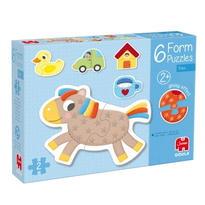 GOULA Tekturowe Puzzle dla dzieci Zwierzęta i Przedmioty | Pan Piksel