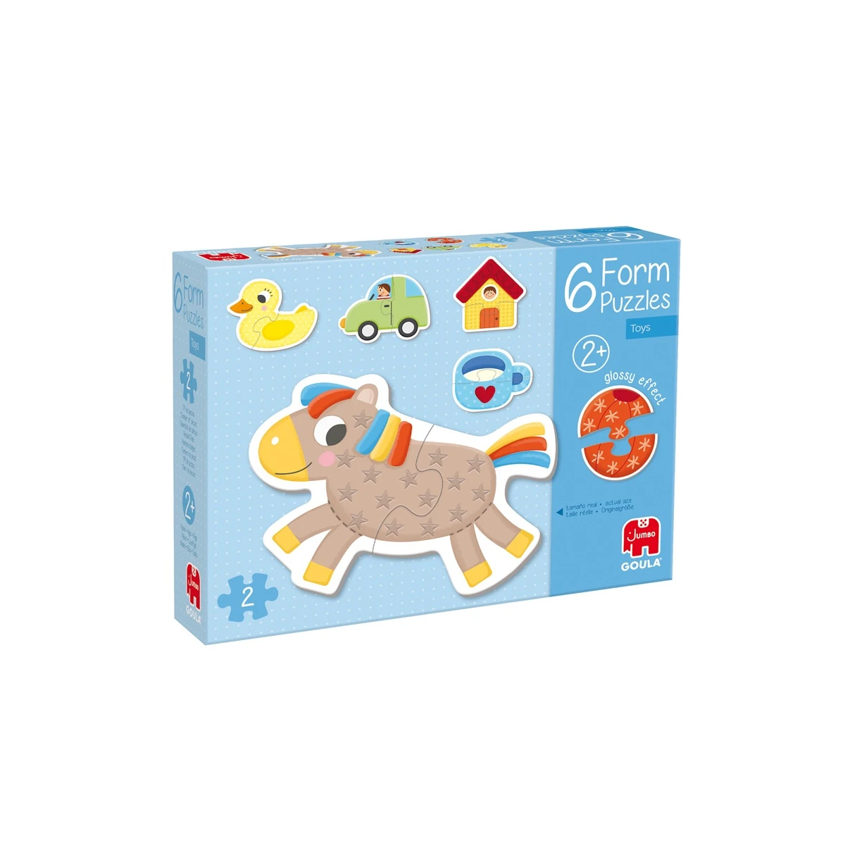 GOULA Tekturowe Puzzle dla dzieci Zwierzęta i Przedmioty | Pan Piksel