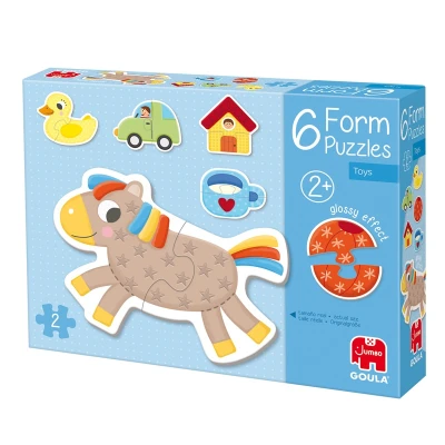 GOULA Tekturowe Puzzle dla dzieci Zwierzęta i Przedmioty | Pan Piksel