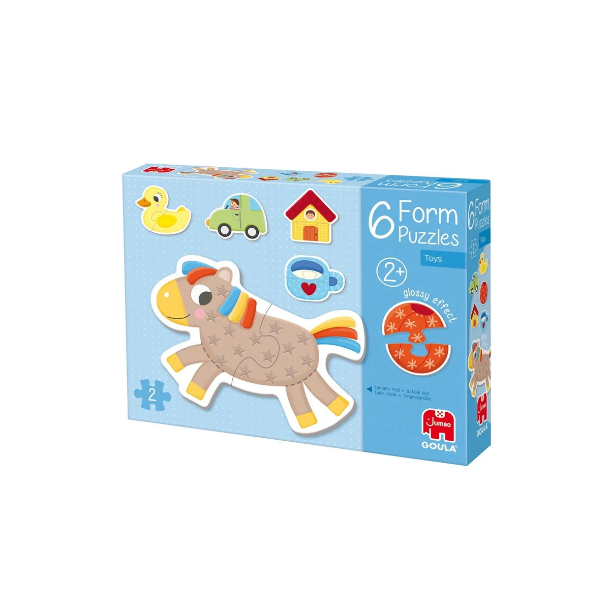 GOULA Tekturowe Puzzle dla dzieci Zwierzęta i Przedmioty | Pan Piksel