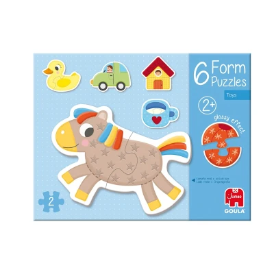 GOULA Tekturowe Puzzle dla dzieci Zwierzęta i Przedmioty | Pan Piksel