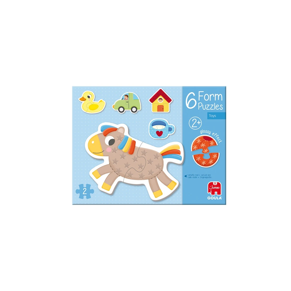 GOULA Tekturowe Puzzle dla dzieci Zwierzęta i Przedmioty | Pan Piksel