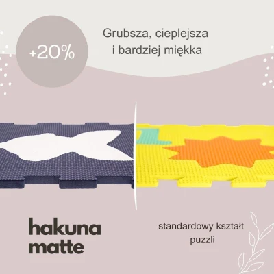 HAKUNA MATTE Puzzle na podłogę dla dzieci Mata piankowa Ocean World 90x120 cm | Pan Piksel