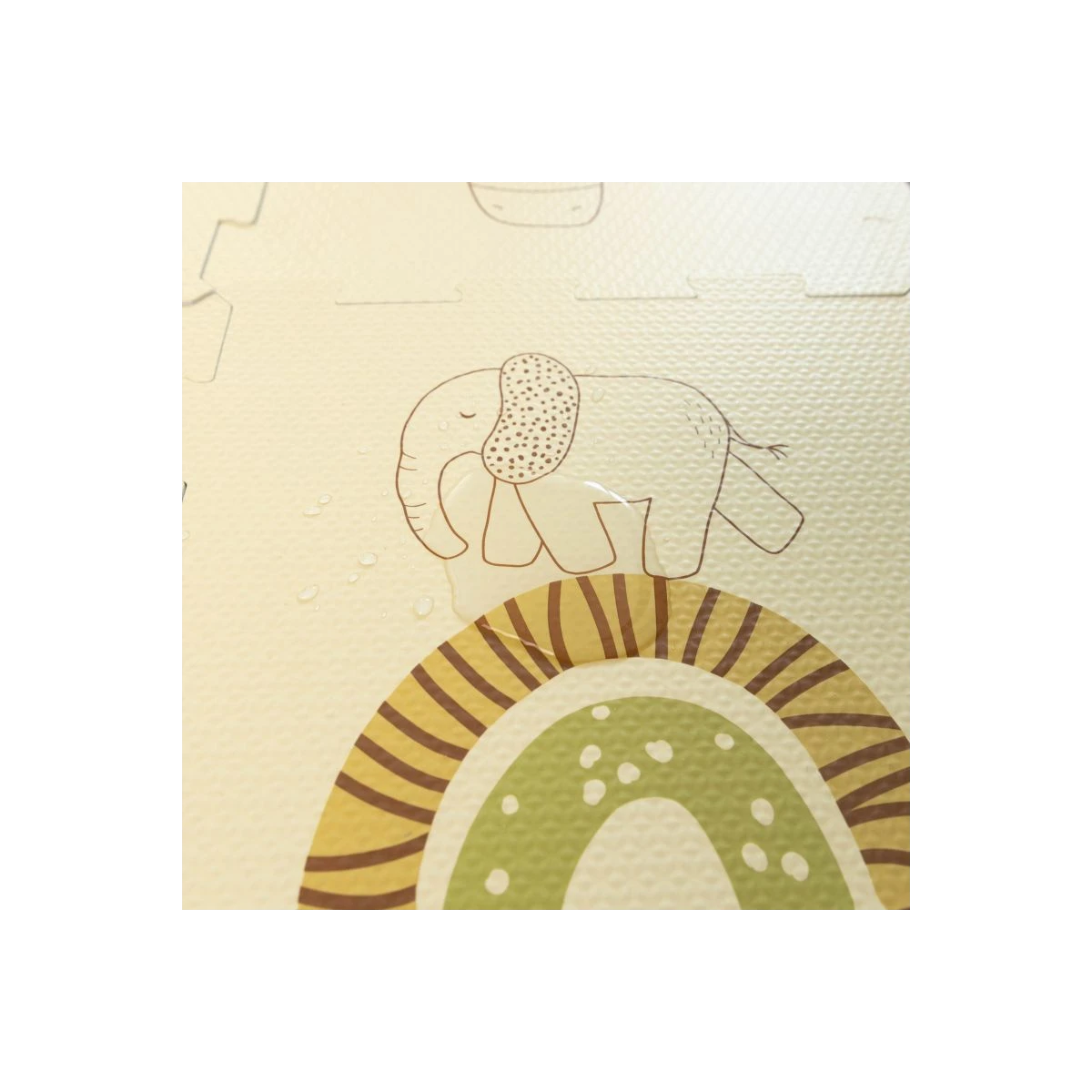 HAKUNA MATTE Puzzle na podłogę dla dzieci Mata piankowa ze zwierzątkami Safari Animals 90x90 cm | Pan Piksel