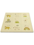 HAKUNA MATTE Puzzle na podłogę dla dzieci Mata piankowa ze zwierzątkami Safari Animals 90x90 cm | Pan Piksel