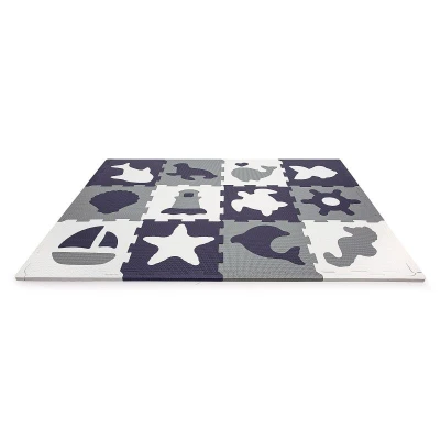 HAKUNA MATTE Puzzle na podłogę dla dzieci Mata piankowa Ocean World 90x120 cm | Pan Piksel