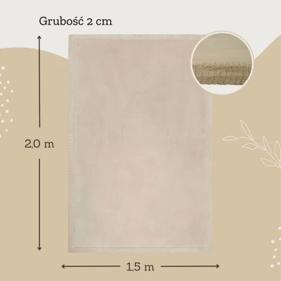 Mata Coral Velvet beżowa Hakuna Matte | Pan Piksel