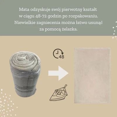Mata Coral Velvet beżowa Hakuna Matte | Pan Piksel