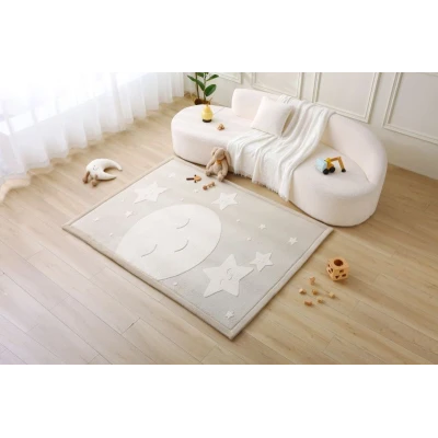 HAKUNA MATTE Mata piankowa dla dzieci Dywan do pokoju dziecięcego Księżyc i gwiazdy Cloud Play Mat 3D 200 x 150 cm | Pan Piksel
