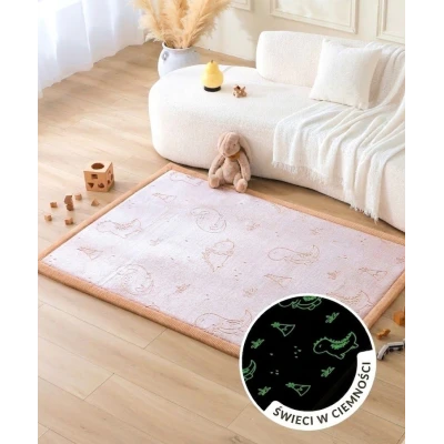 HAKUNA MATTE Mata piankowa świecąca w ciemności Dywan do pokoju dziecięcego Cloud Play Mat 170 x 120 cm Dinozaury | Pan Piksel