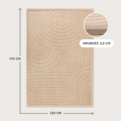 Mata piankowa 3D 170x120 cm Hakuna Matte | Pan Piksel