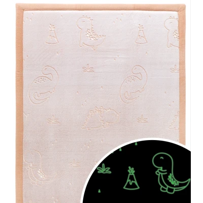HAKUNA MATTE Mata piankowa świecąca w ciemności Dywan do pokoju dziecięcego Cloud Play Mat 170 x 120 cm Dinozaury | Pan Piksel