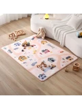 HAKUNA MATTE Mata piankowa dla dzieci Dywan do pokoju dziecięcego Coral Velvet z pianką memory 160 x 120 cm Farma | Pan Piksel
