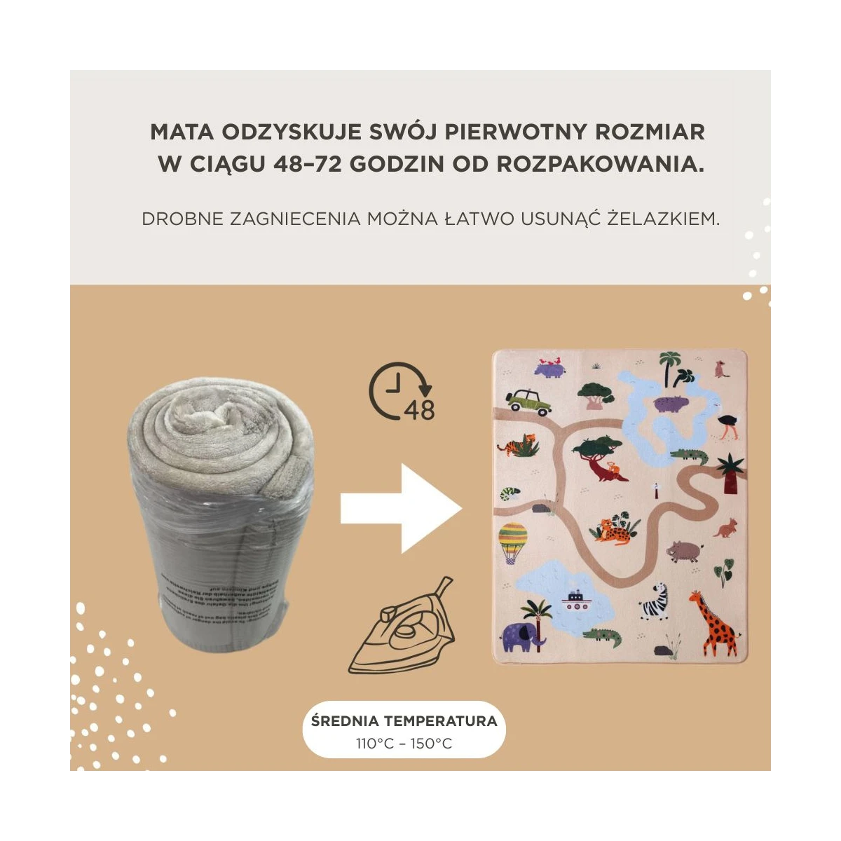 Mata piankowa Coral Velvet Safari | Pan Piksel