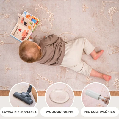 HAKUNA MATTE Mata piankowa świecąca w ciemności Dywan do pokoju dziecięcego Cloud Play Mat 170 x 120 cm Dinozaury | Pan Piksel