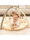 HAKUNA MATTE Mata edukacyjna z zabawkami dla niemowląt Baby Activity Gym 85 cm Tęczowa Dżungla | Pan Piksel