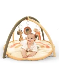 HAKUNA MATTE Mata edukacyjna z zabawkami dla niemowląt Baby Activity Gym 85 cm Tęczowa Dżungla | Pan Piksel