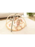 HAKUNA MATTE Mata edukacyjna z zabawkami dla niemowląt Baby Activity Gym 85 cm Tęczowa Dżungla | Pan Piksel