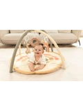 HAKUNA MATTE Mata edukacyjna z zabawkami dla niemowląt Baby Activity Gym 85 cm Tęczowa Dżungla | Pan Piksel