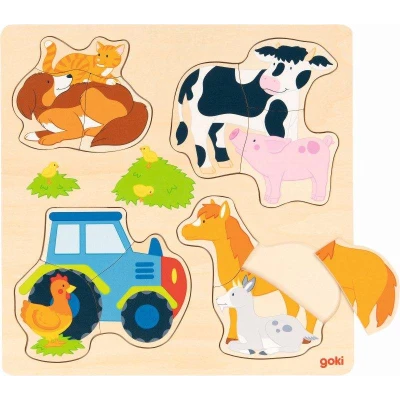 GOKI Puzzle Zwierzęta gospodarskie | Pan Piksel