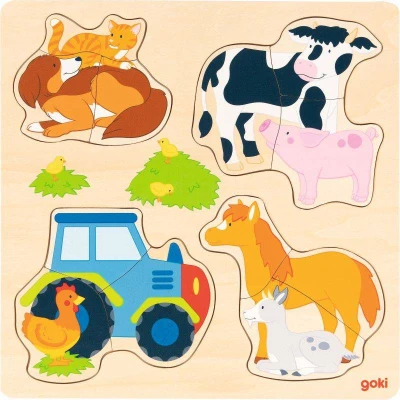 GOKI Puzzle Zwierzęta gospodarskie | Pan Piksel