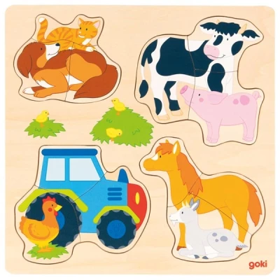 GOKI Puzzle Zwierzęta gospodarskie | Pan Piksel