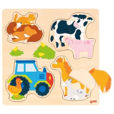 GOKI Puzzle Zwierzęta gospodarskie | Pan Piksel