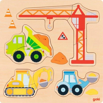 GOKI Puzzle Na budowie | Pan Piksel