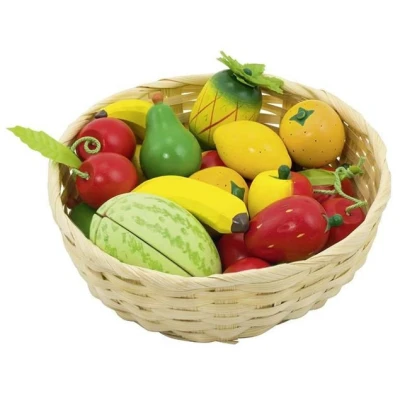 GOKI Warzywa w koszyku 23 elementy | Pan Piksel