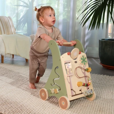 TINY LOVE Drewniany edukacyjny chodzik-pchacz 2w1 Boho Chic | Pan Piksel