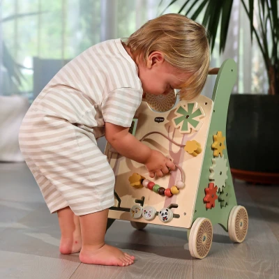 TINY LOVE Drewniany edukacyjny chodzik-pchacz 2w1 Boho Chic | Pan Piksel