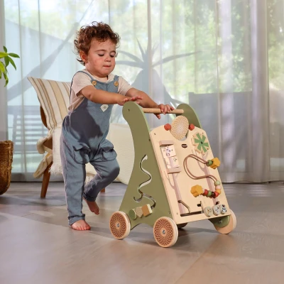 TINY LOVE Drewniany edukacyjny chodzik-pchacz 2w1 Boho Chic | Pan Piksel