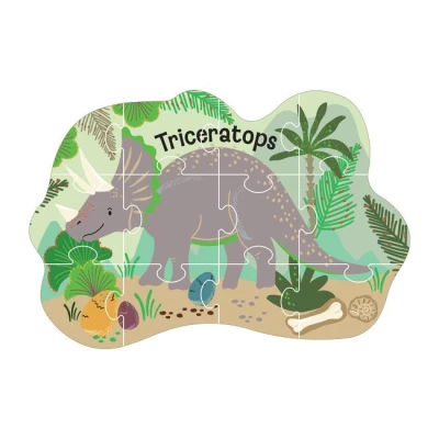 FLOSS & ROCK Puzzle 12 elementów Dinozaury | Pan Piksel