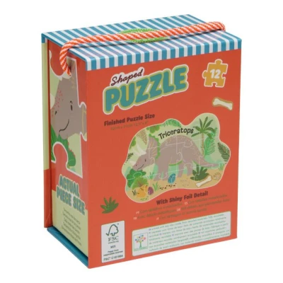 FLOSS & ROCK Puzzle 12 elementów Dinozaury | Pan Piksel