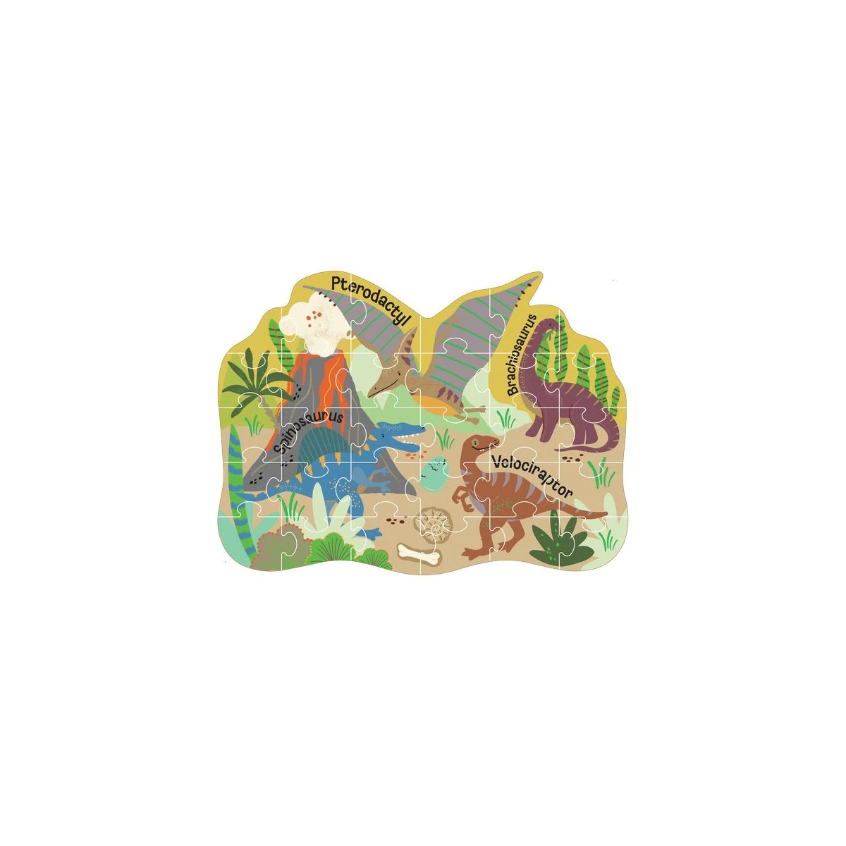 FLOSS & ROCK Puzzle 30 elementów Dinozaury | Pan Piksel