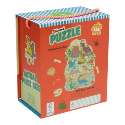 FLOSS & ROCK Puzzle 120 elementów Dinozaury | Pan Piksel