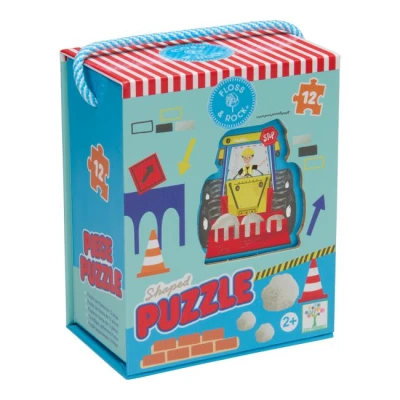 FLOSS & ROCK Puzzle 12 elementów Na Budowie | Pan Piksel