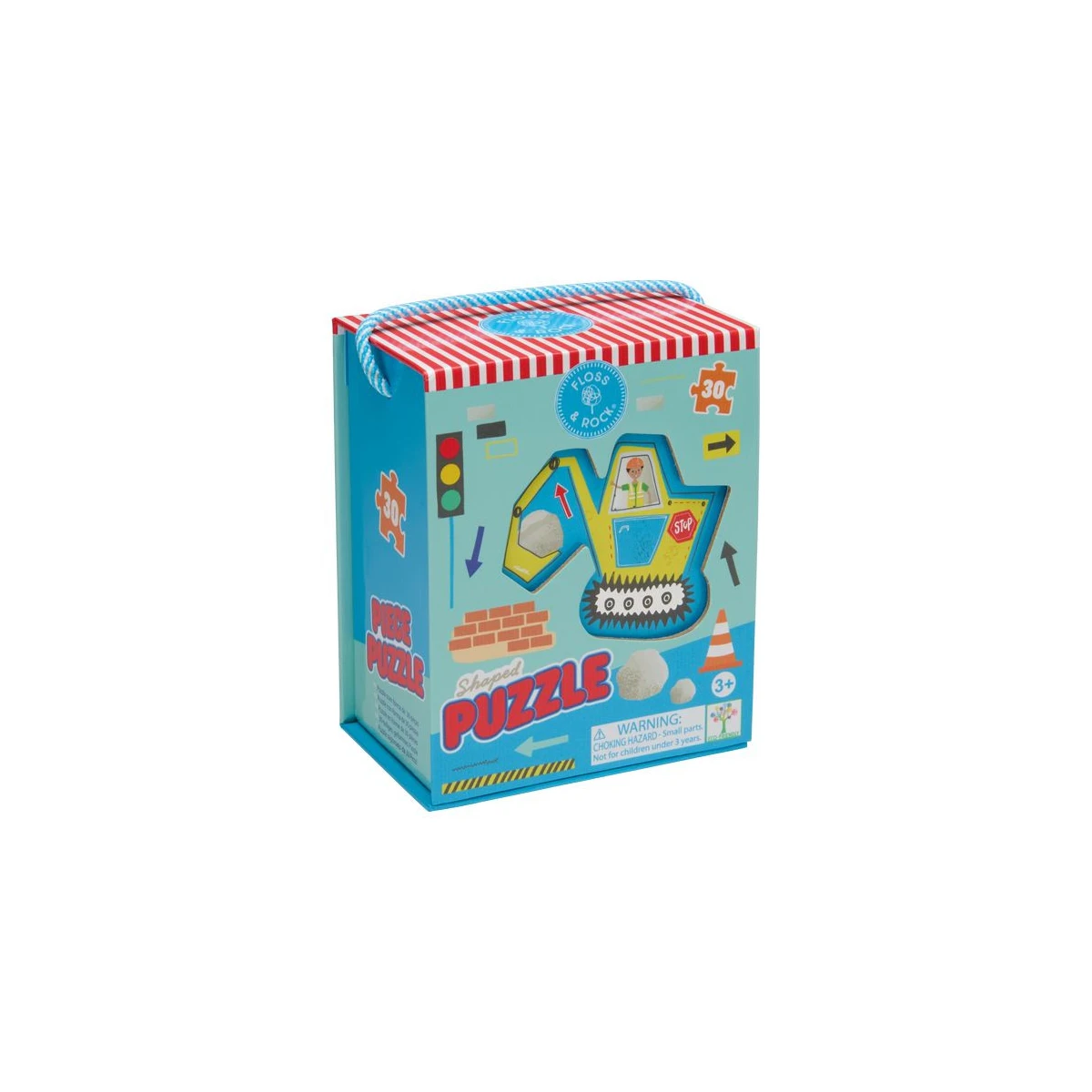 FLOSS & ROCK Puzzle 30 elementów Na budowie | Pan Piksel